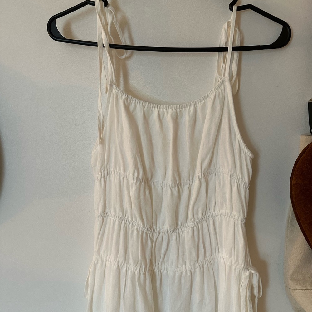 White Line Tie Strap Dress - Solai the Label - Picture 2 of 2